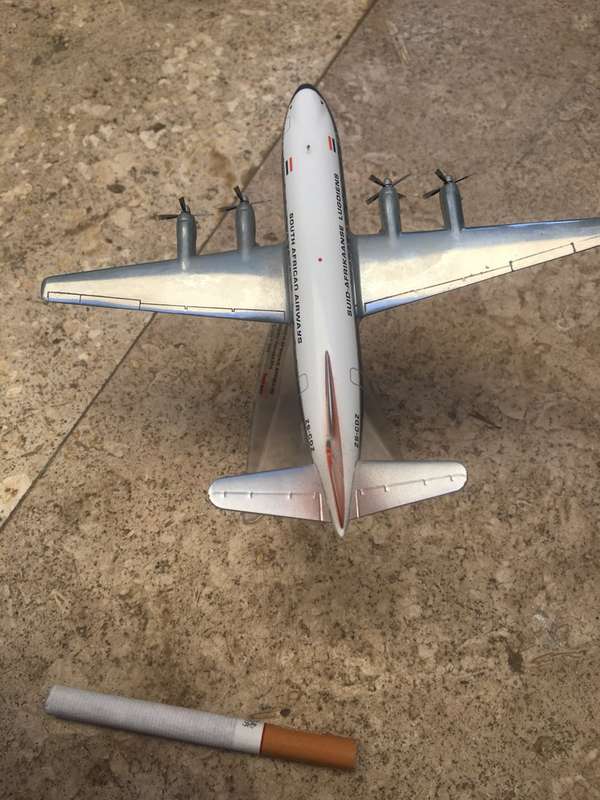 SAA museum Diecast Junkers JU 52/3m ZS-AFA "Jan Van Riebeeck " model plane with stand