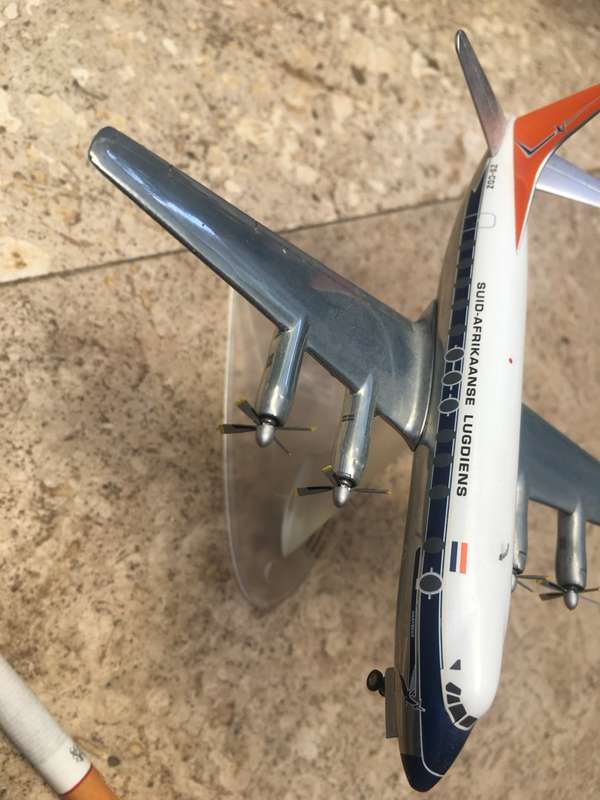 SAA museum Diecast Junkers JU 52/3m ZS-AFA "Jan Van Riebeeck " model plane with stand
