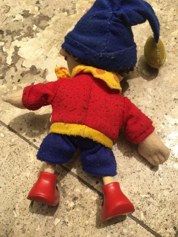 vintage Noddy doll with  pvc head , legs and boots