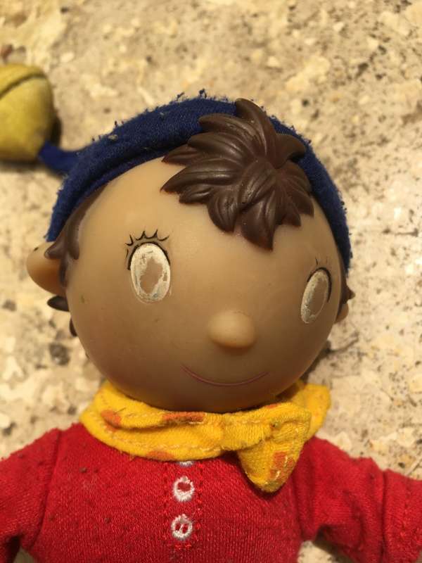 vintage Noddy doll with  pvc head , legs and boots