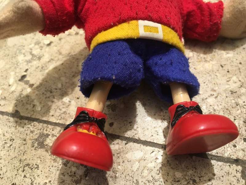 vintage Noddy doll with  pvc head , legs and boots