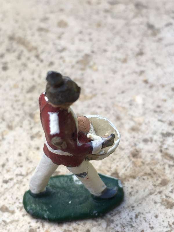 vintage British Lead soldier drummer