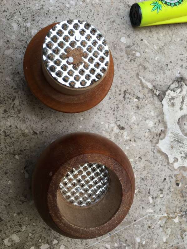 vintage primitive antique country kitchen wooden nutmeg grinder drone