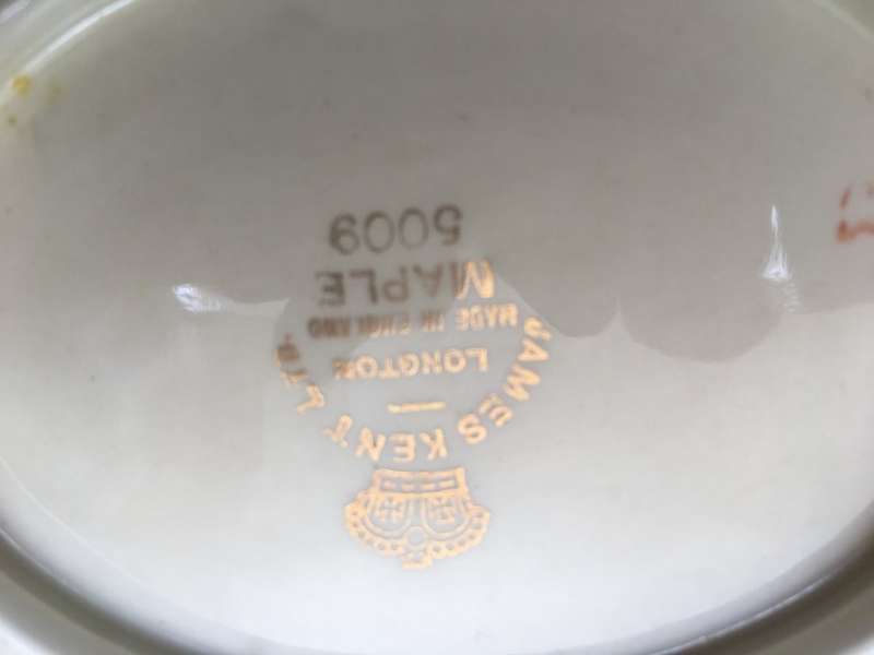 James Kent Floral plate Bowl Wavey Vintage Bowl , trinket dish
