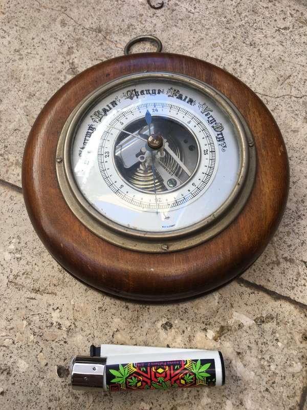 vintage lufft round barometer , Germany German