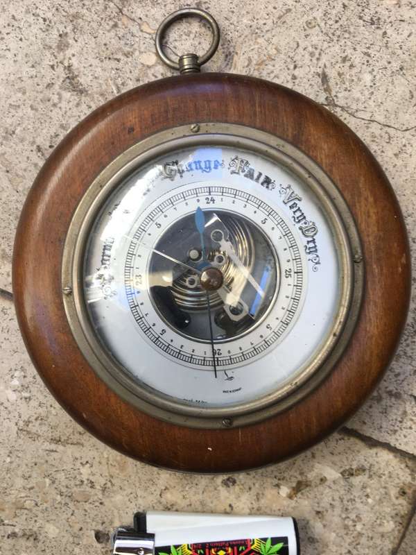 vintage lufft round barometer , Germany German