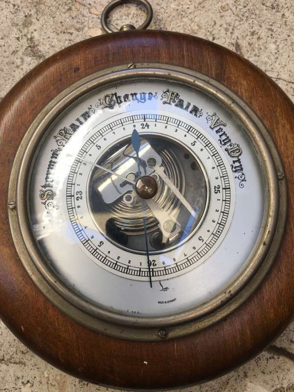 vintage lufft round barometer , Germany German