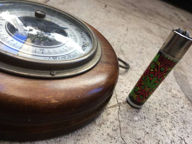 vintage lufft round barometer , Germany German