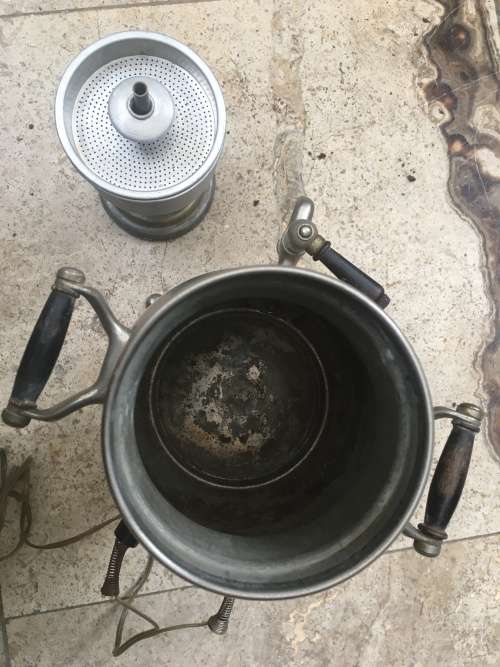 vintage Russian Samavar electric , untested dynamotherm , missing top piece untested