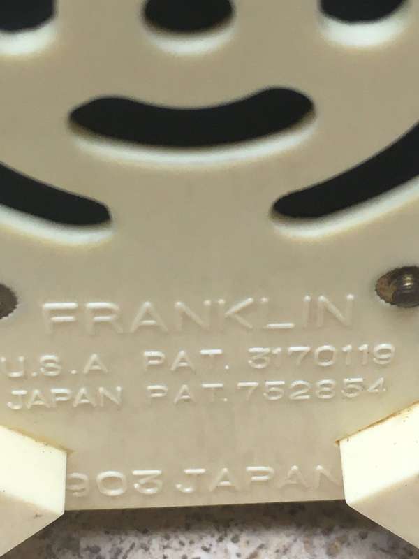 Vintage Franklin 8 Transistor Harp  Radio Japan , untested