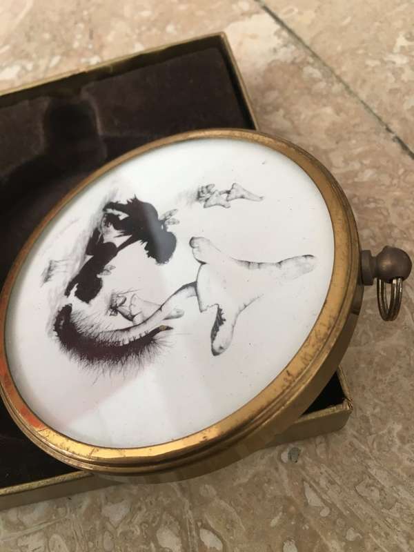 VINTAGE Playmates marcelle D`SHEARS WALL PLAQUE ROUND ART the enchanted series