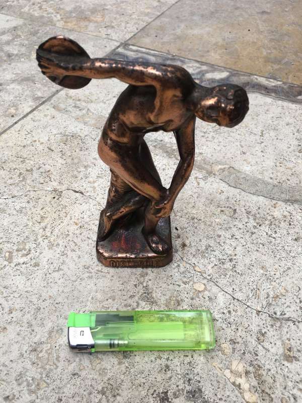 Greek Sculpture  DISCOBOLUS OLYMPIC GAMES Copper Metal Statue