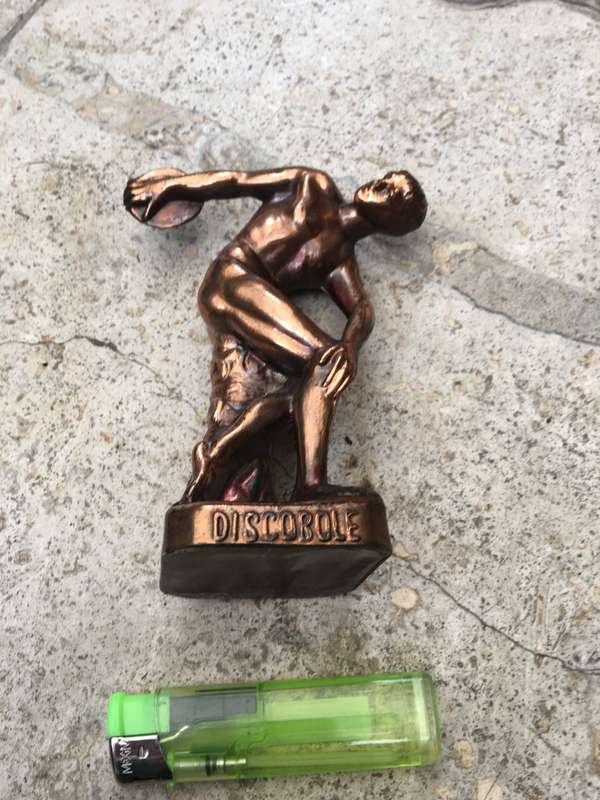 Greek Sculpture  DISCOBOLUS OLYMPIC GAMES Copper Metal Statue