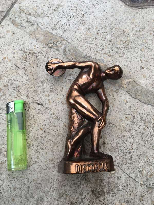Greek Sculpture  DISCOBOLUS OLYMPIC GAMES Copper Metal Statue