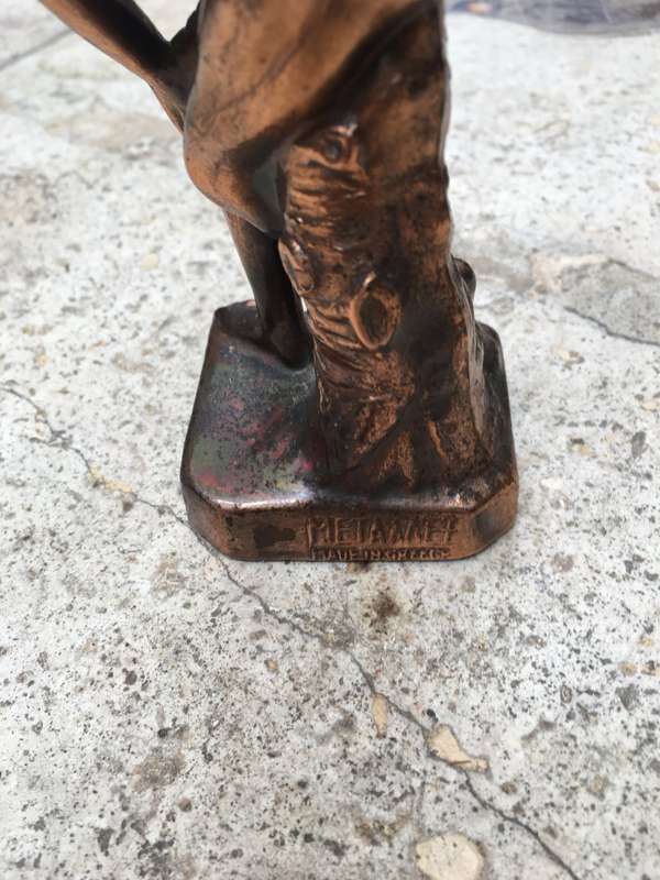 Greek Sculpture  DISCOBOLUS OLYMPIC GAMES Copper Metal Statue