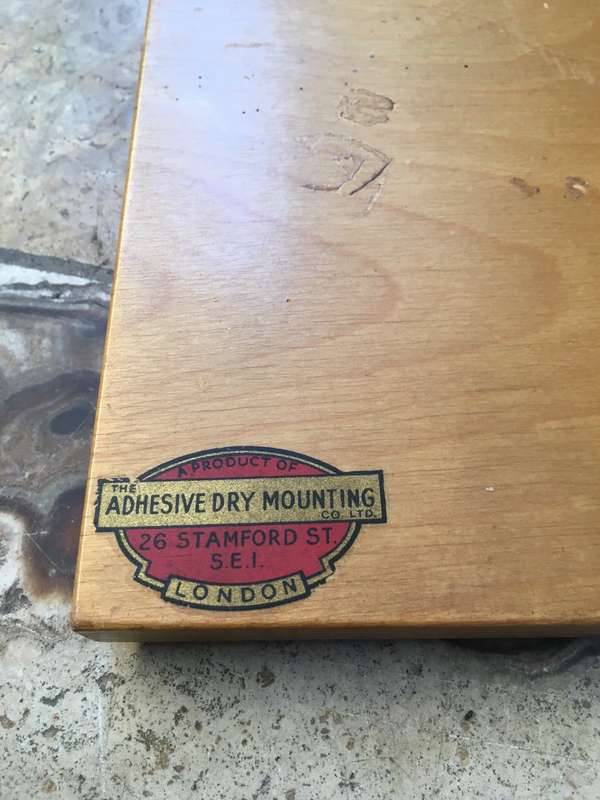 vintage paper Guillotine , the adhesive dry mounting co London