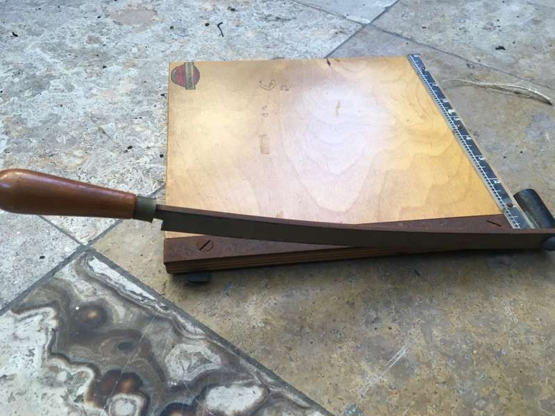 vintage paper Guillotine , the adhesive dry mounting co London