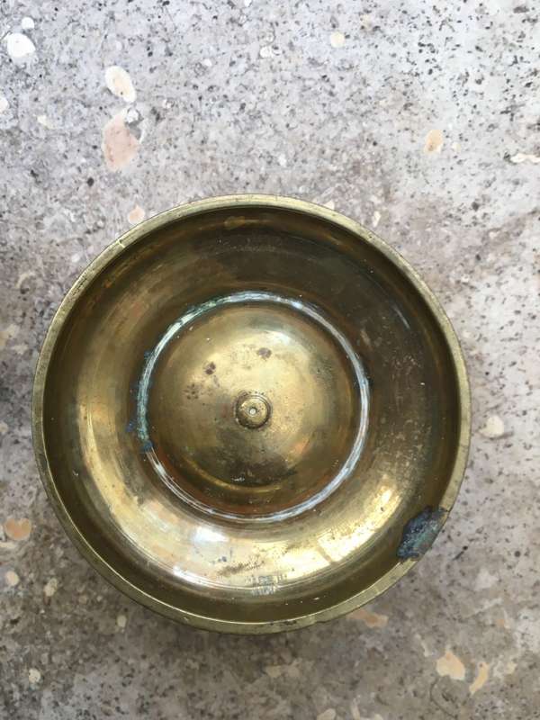 vintage claw bell india small 7cm diameter base