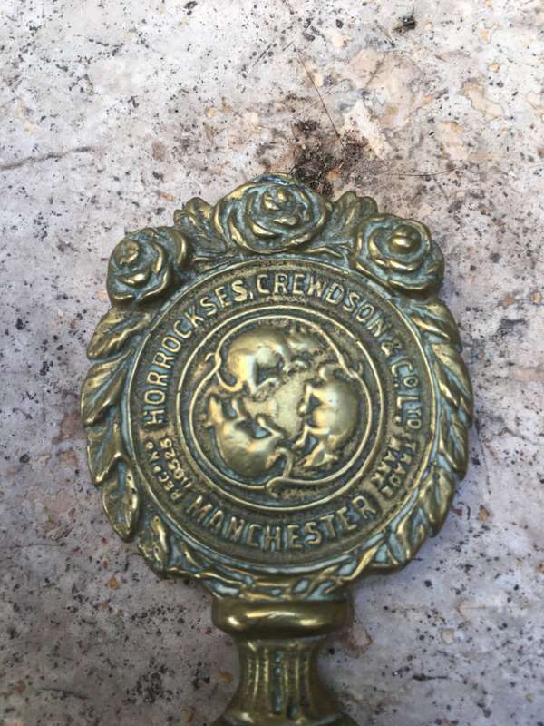 vintage Leopard Shirtings brass letter opener