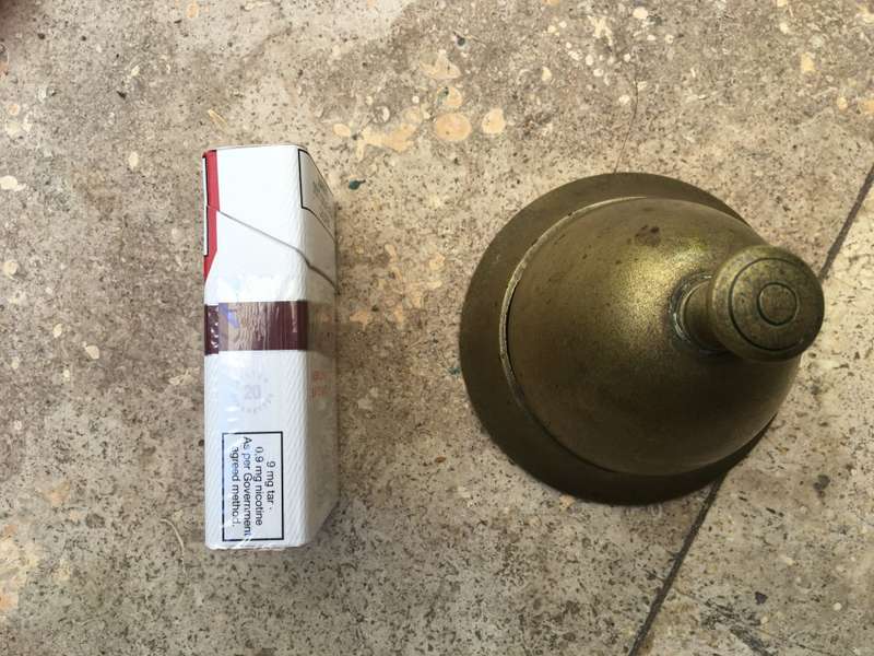 vintage brass reception service bell