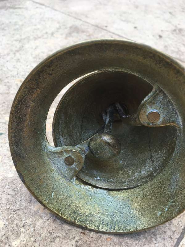 vintage brass reception service bell