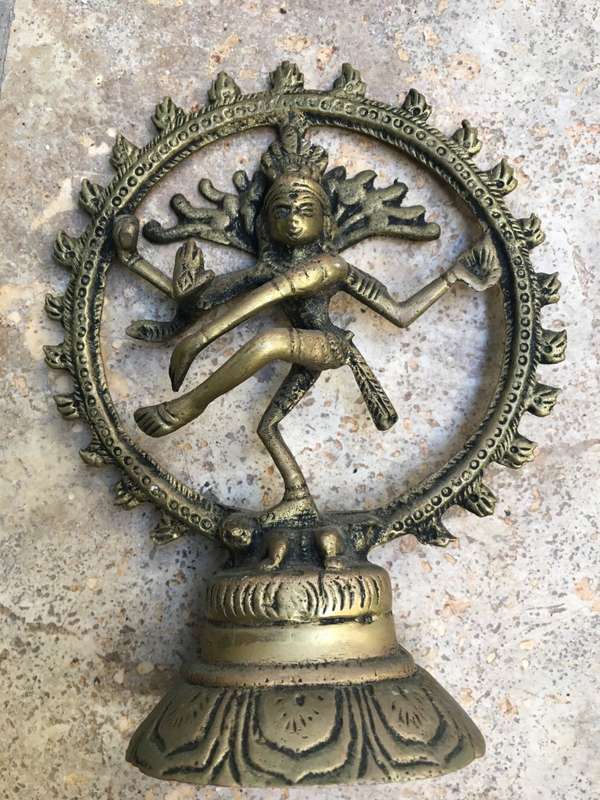 vintage brass shiva and brass tibetan Hongge Ganapati Ganesha lord god elephant pair