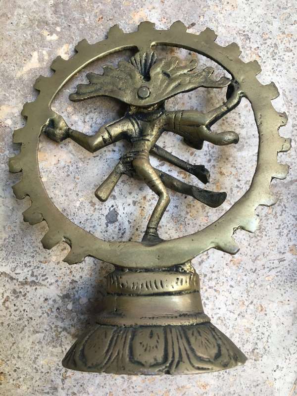 vintage brass shiva and brass tibetan Hongge Ganapati Ganesha lord god elephant pair