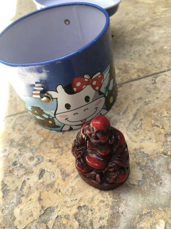 chinese luck enhancing feng shui coin lot of 20 with a buddha in coco money box