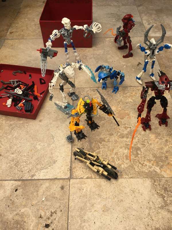 Lego bionicle warrior lot of 7