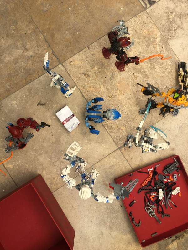 Lego bionicle warrior lot of 7