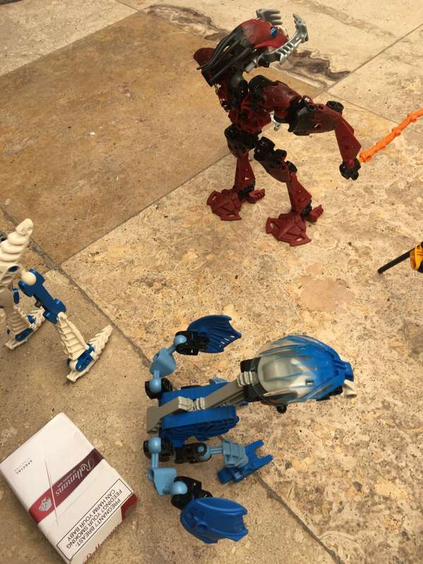 Lego bionicle warrior lot of 7