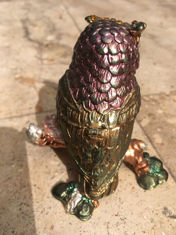 eagle owl trinket box