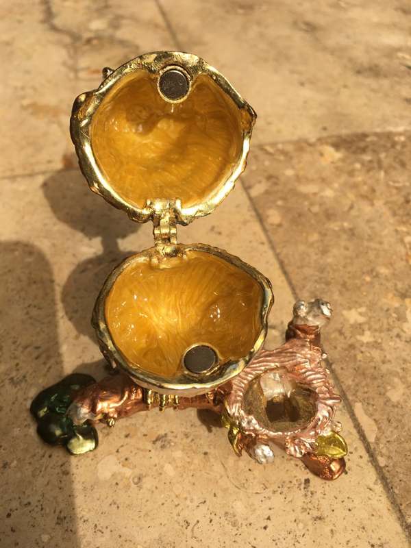 eagle owl trinket box