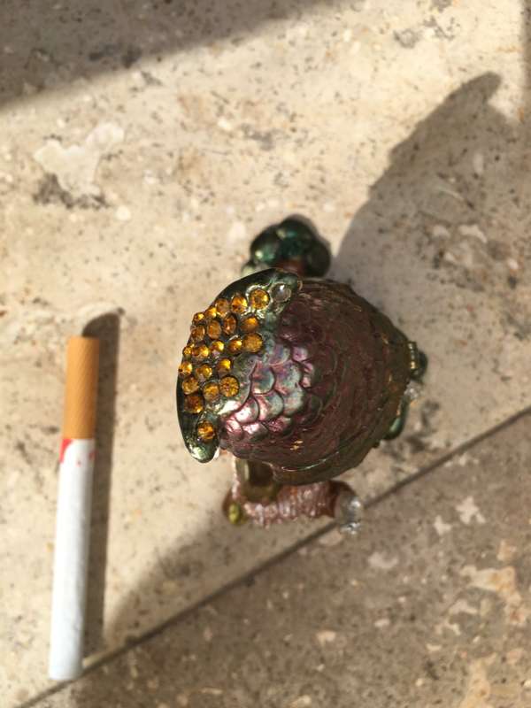 eagle owl trinket box
