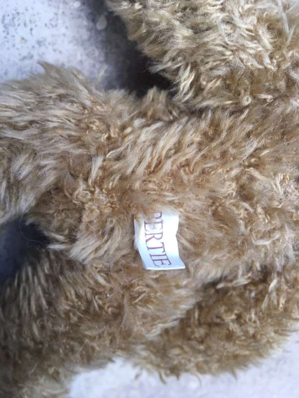 Bertie bear in marks and spencer telephone booth tin