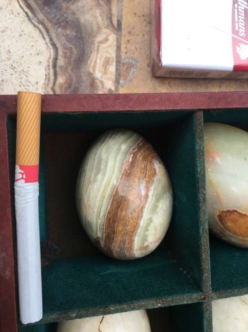 precious stone egg eggs lot of 6 JUMBO