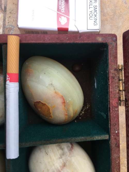 precious stone egg eggs lot of 6 JUMBO