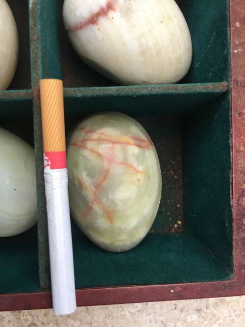 precious stone egg eggs lot of 6 JUMBO