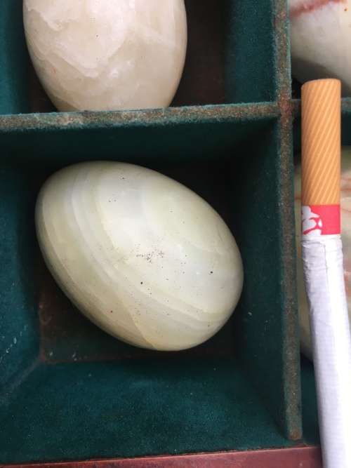 precious stone egg eggs lot of 6 JUMBO