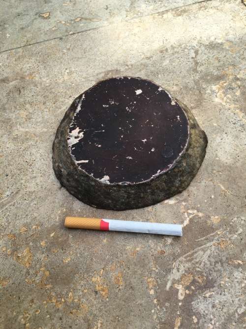 vintage agate polished natural gemstone ashtray