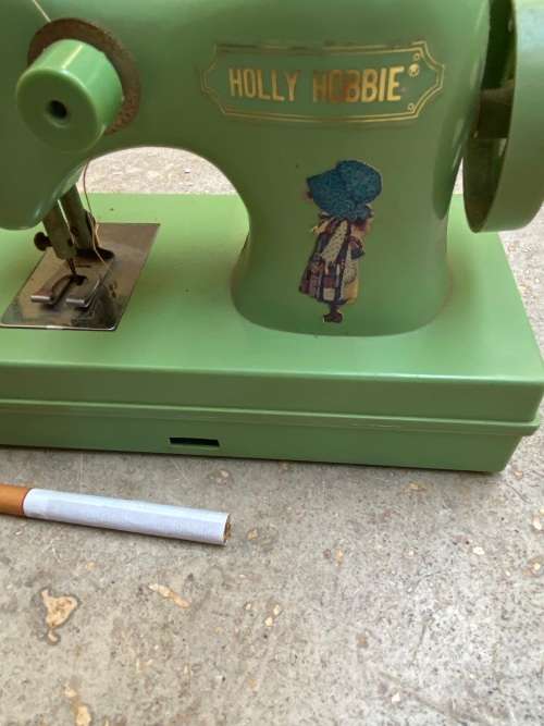 vintage holly hobbie sewing machine