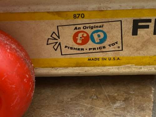 vintage fisher price pull a tune no 870 Xylophone , made in the USA
