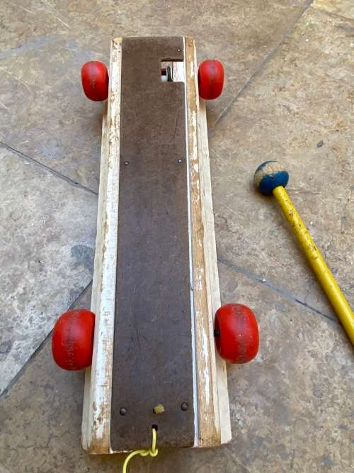 vintage fisher price pull a tune no 870 Xylophone , made in the USA