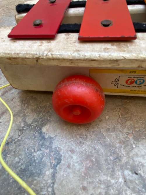 vintage fisher price pull a tune no 870 Xylophone , made in the USA