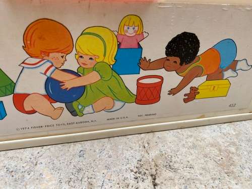 vintage Fisher Price pre school shape sorter toy 412 ,  1974 , no shapes