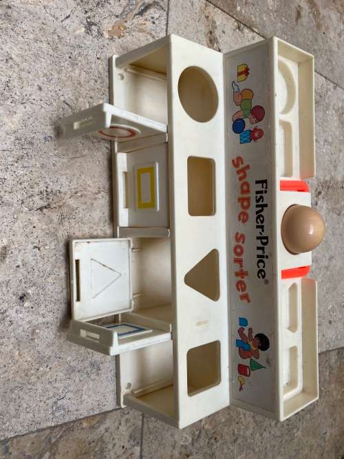 vintage Fisher Price pre school shape sorter toy 412 ,  1974 , no shapes