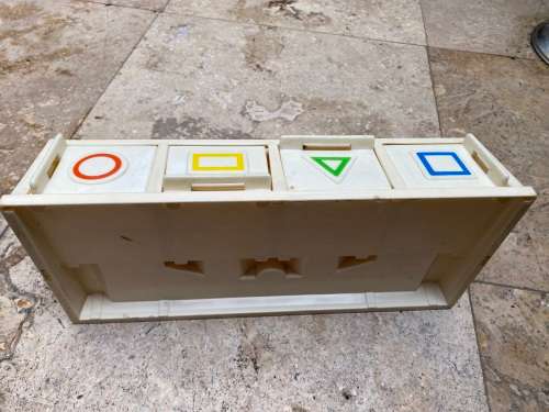 vintage Fisher Price pre school shape sorter toy 412 ,  1974 , no shapes