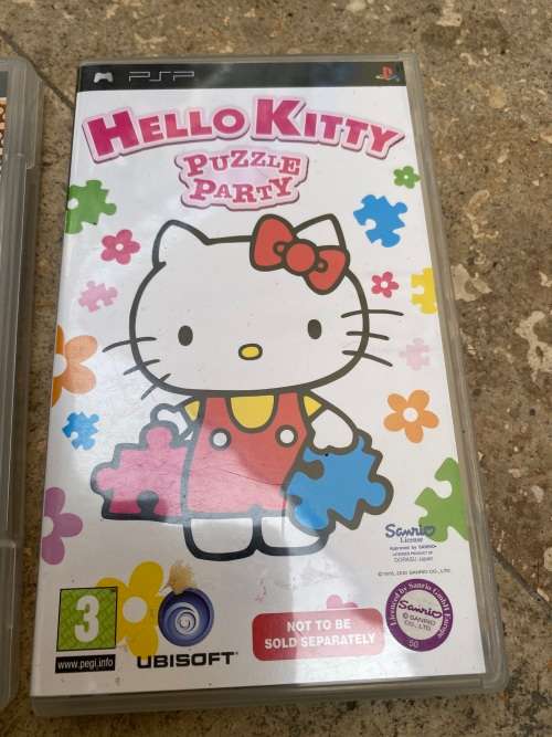 PSP game bundle of 3 , ratatouille , hanna montana , hello kitty