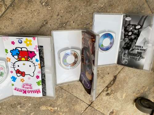 PSP game bundle of 3 , ratatouille , hanna montana , hello kitty