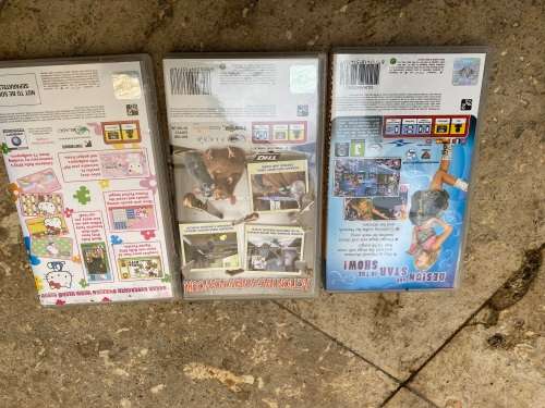 PSP game bundle of 3 , ratatouille , hanna montana , hello kitty